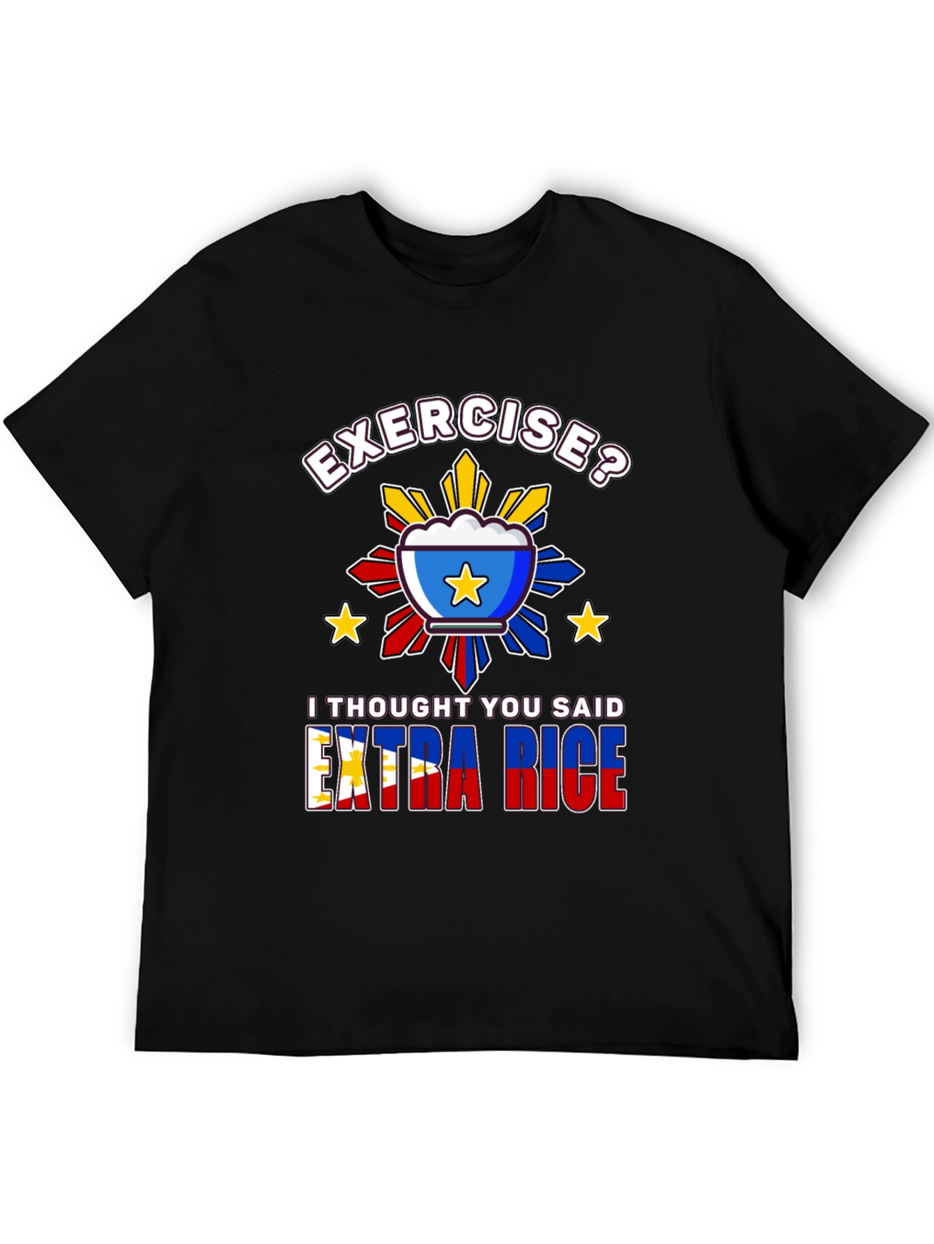 Extra Rice Graphic Tee - Pinoy Foodie T-Shirt