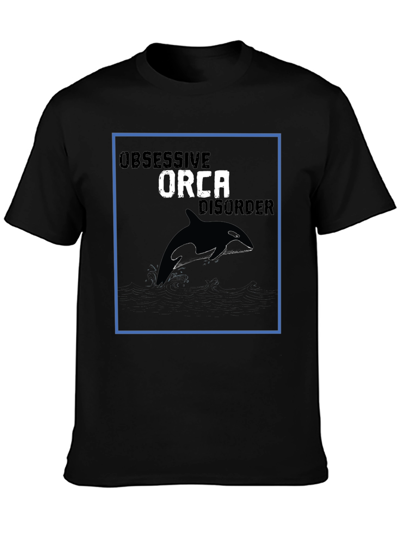 Orca Disorder Graphic Tee - Black Cotton T-Shirt