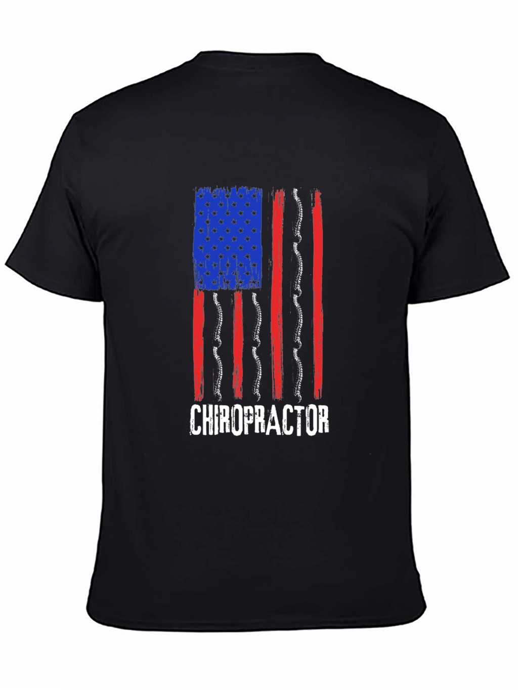 Chiropractor American Flag T-Shirt