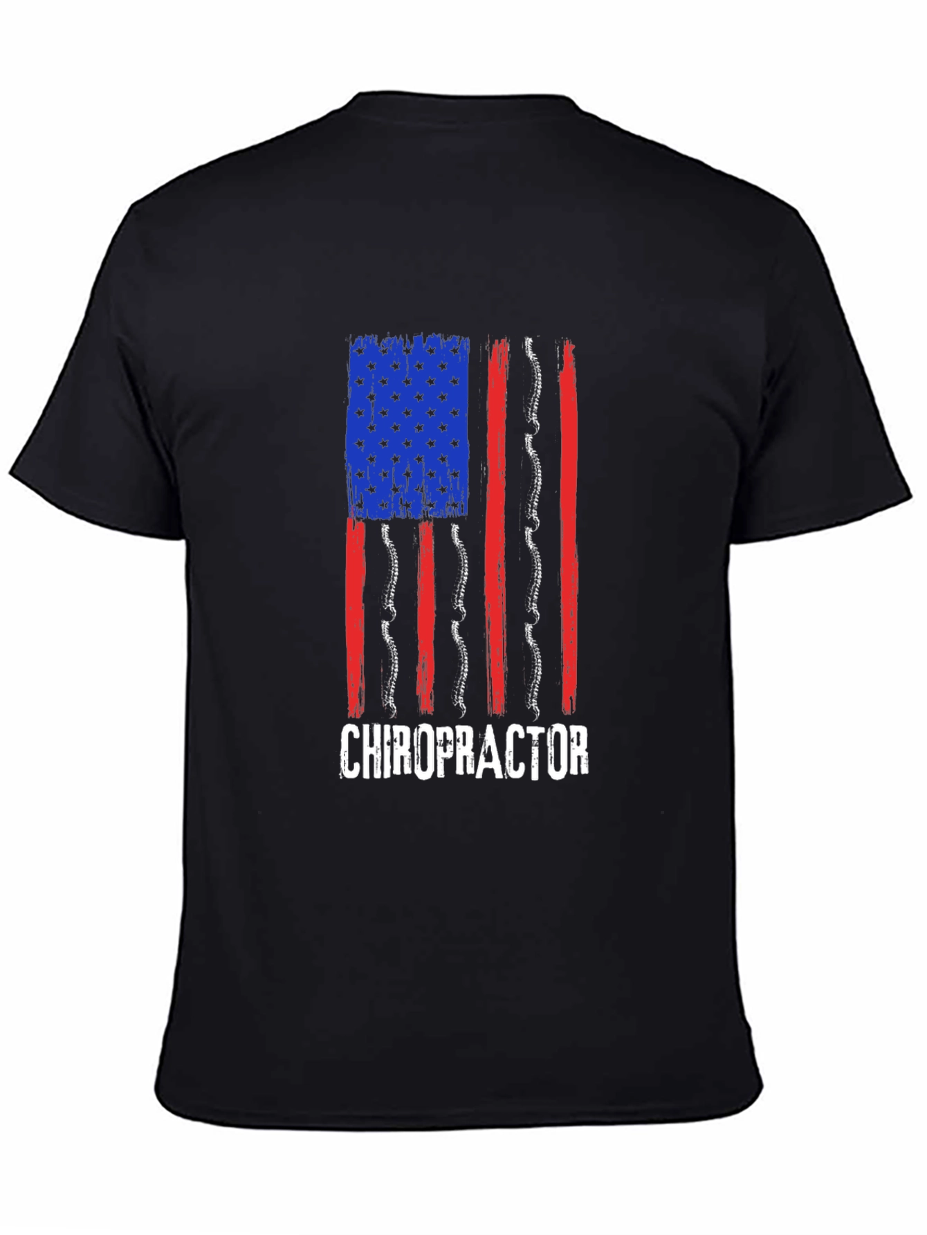 Chiropractor American Flag T-Shirt