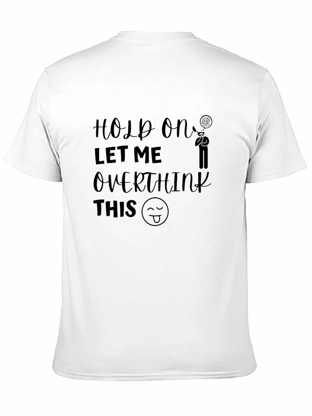Overthinker Graphic Tee - Unisex Black T-Shirt