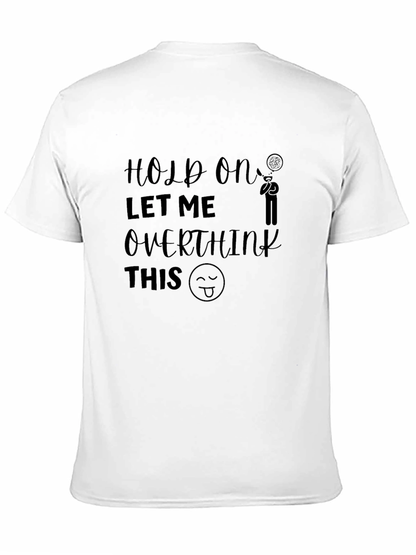 Overthinker Graphic Tee - Unisex Black T-Shirt