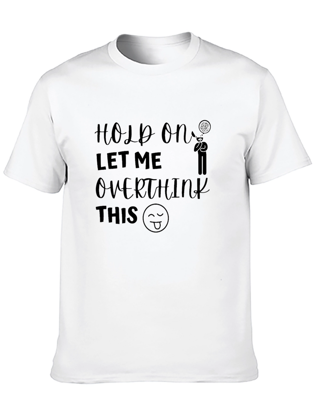 Overthinker Graphic Tee - Unisex Black T-Shirt