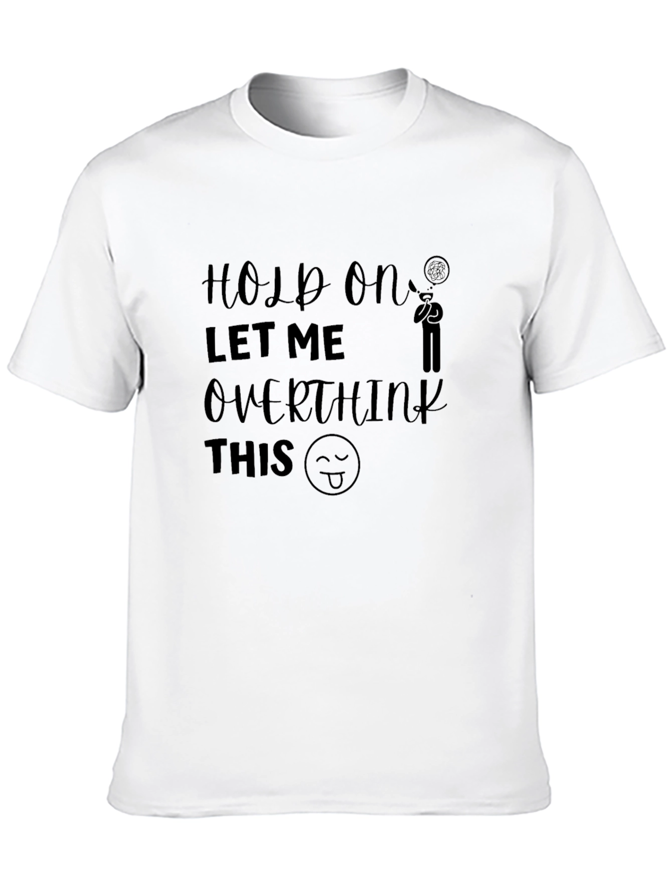 Overthinker Graphic Tee - Unisex Black T-Shirt