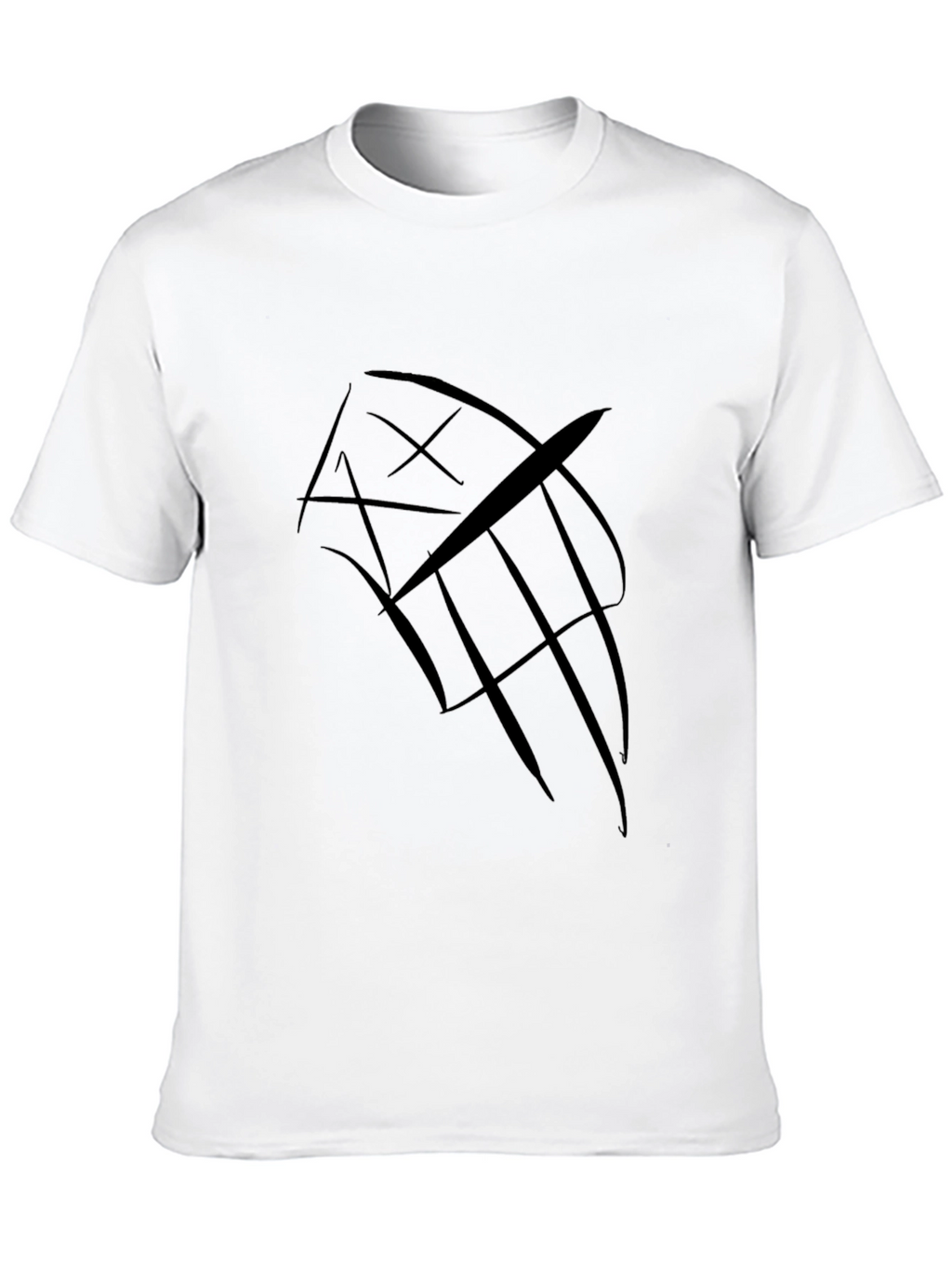 Abstract Graphic Black T-Shirt - Modern Style