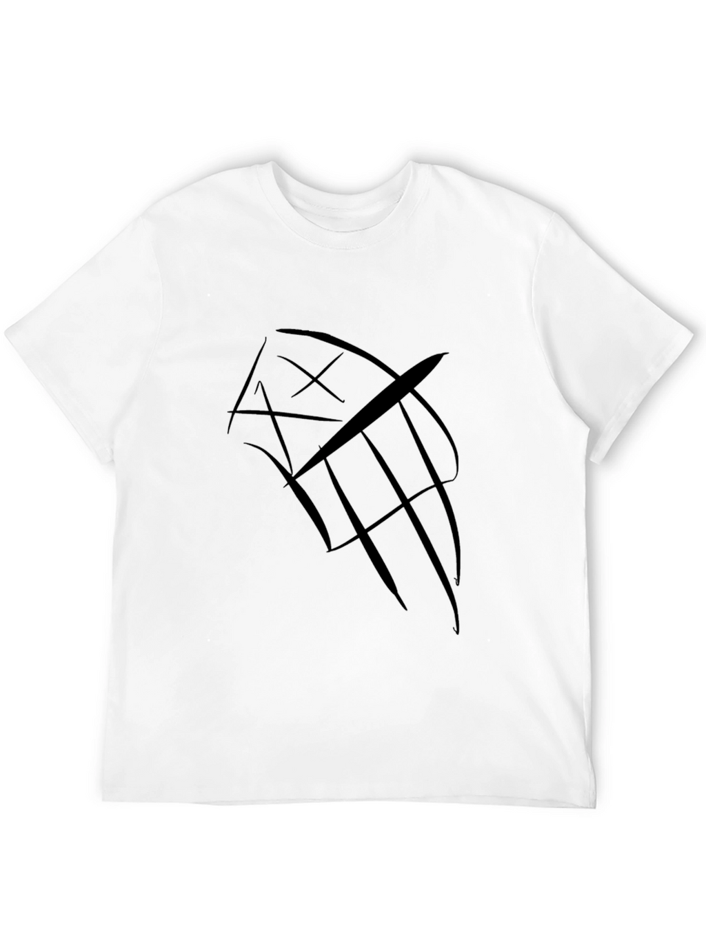 Abstract Graphic Black T-Shirt - Modern Style