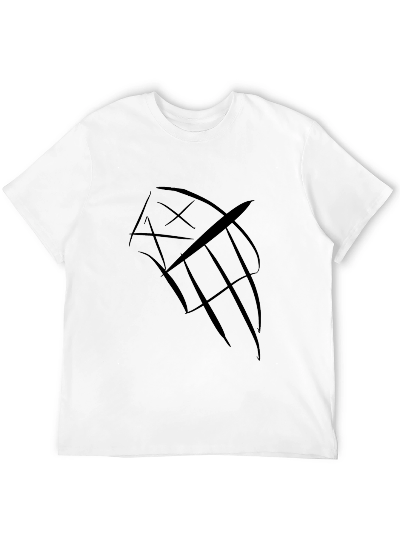 Abstract Graphic Black T-Shirt - Modern Style