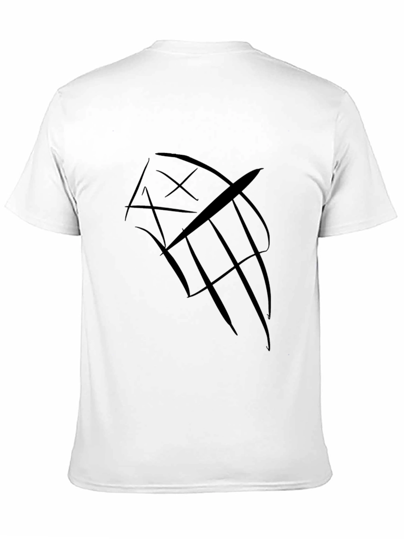 Abstract Graphic Black T-Shirt - Modern Style