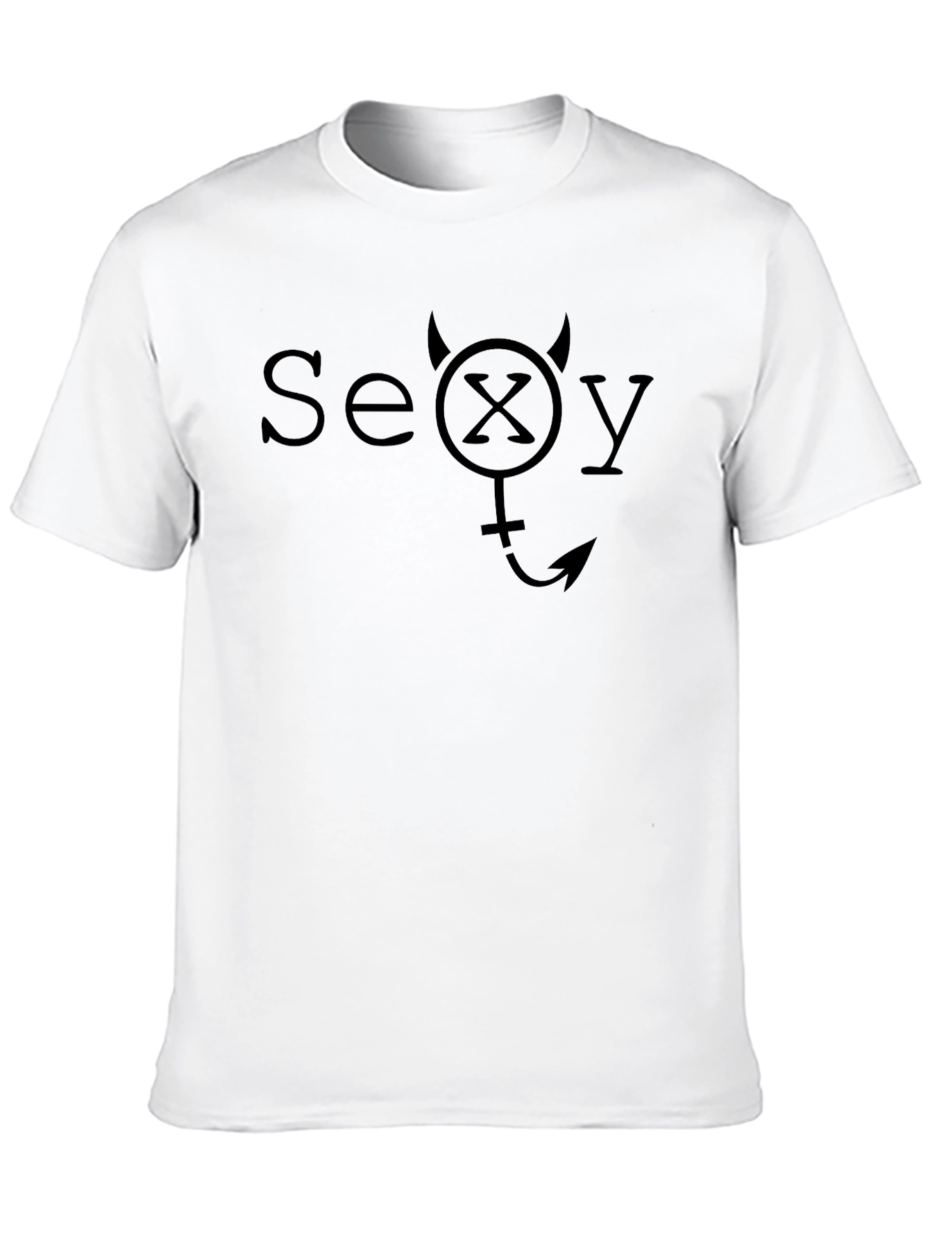 Devilishly Sexy Graphic Tee - Black Cotton T-Shirt