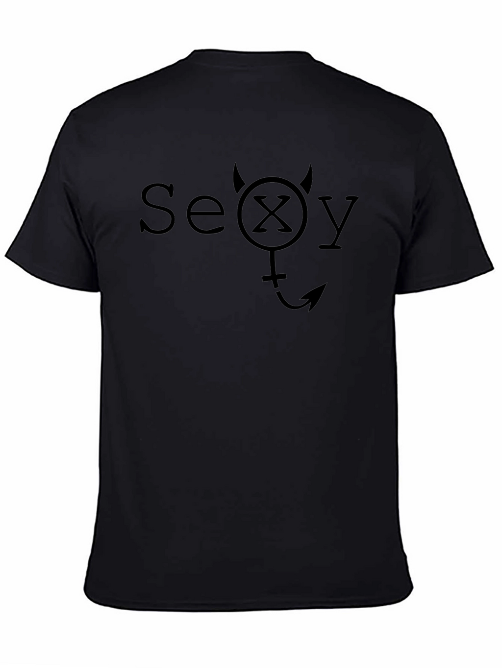 Devilishly Sexy Graphic Tee - Black Cotton T-Shirt
