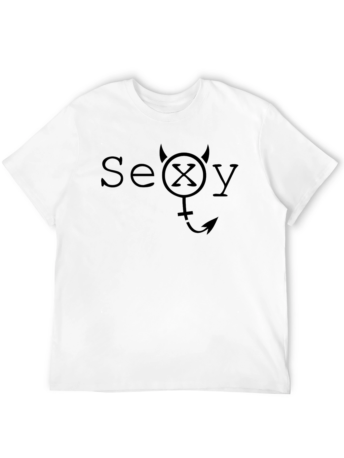 Devilishly Sexy Graphic Tee - Black Cotton T-Shirt