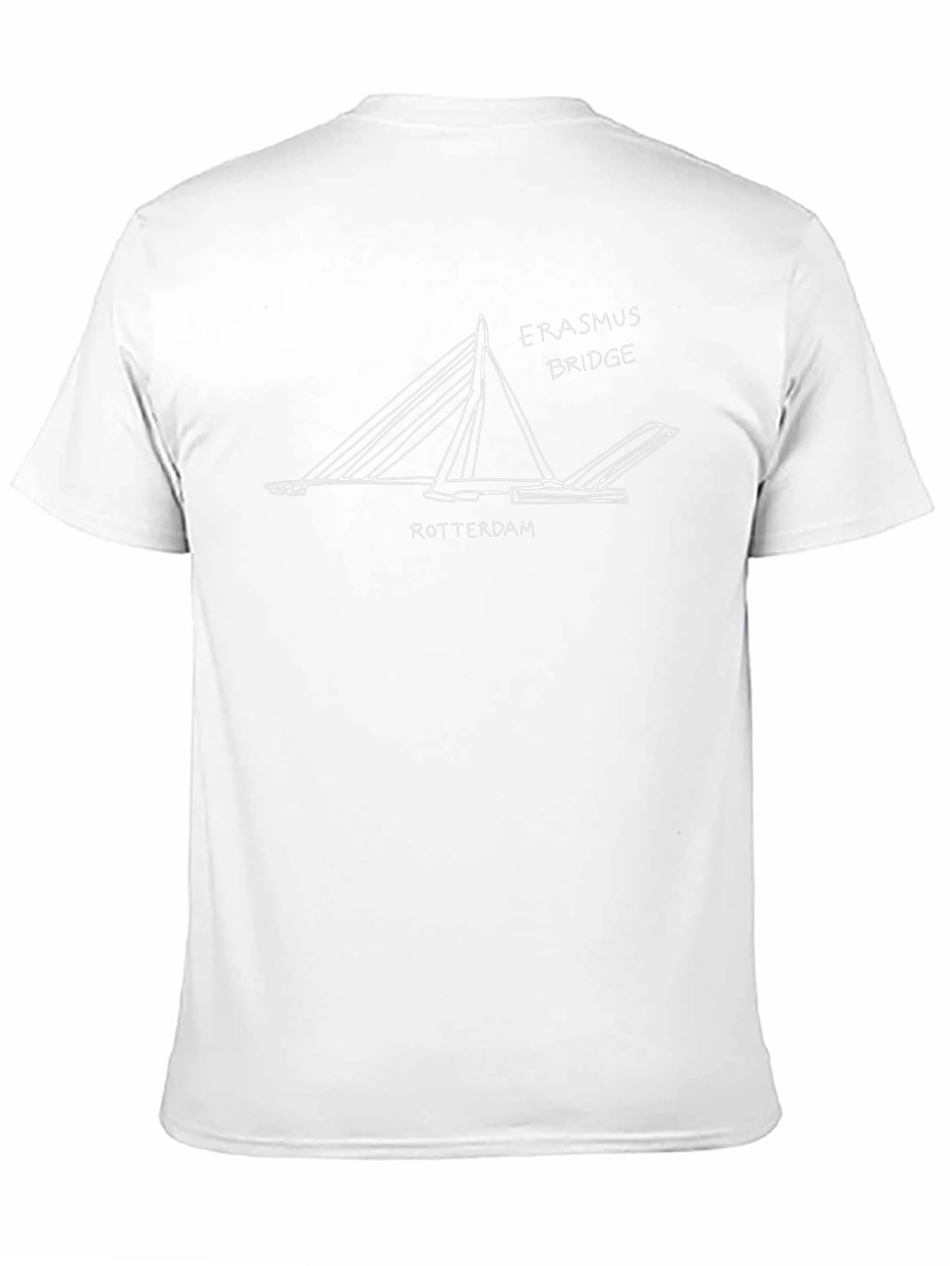 Erasmus Bridge Rotterdam T-Shirt - Stylish Cityscape Tee