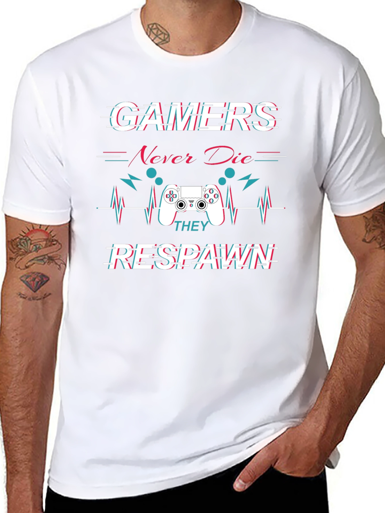 Gamer Never Die Respawn T-Shirt