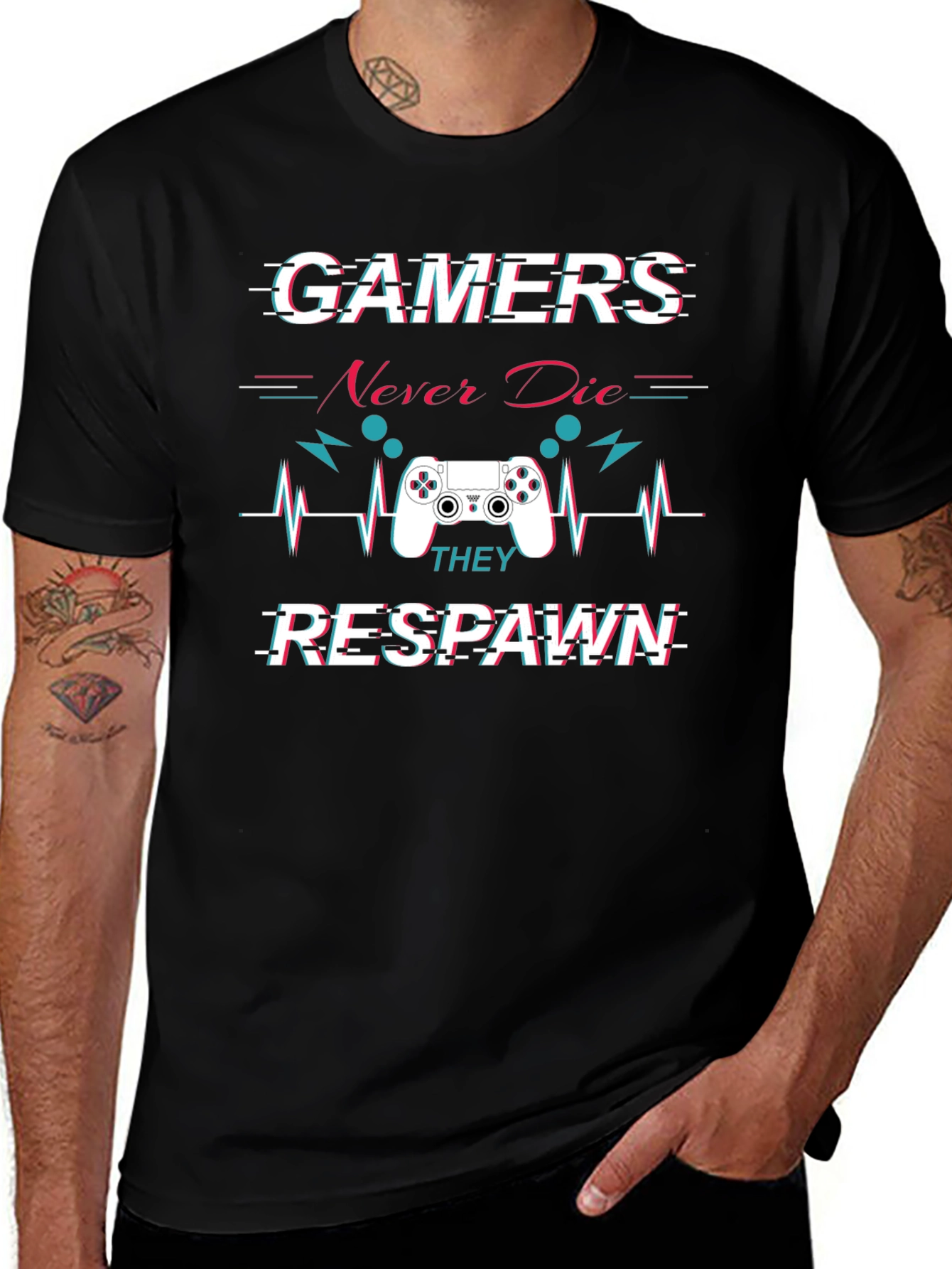 Gamer Never Die Respawn T-Shirt
