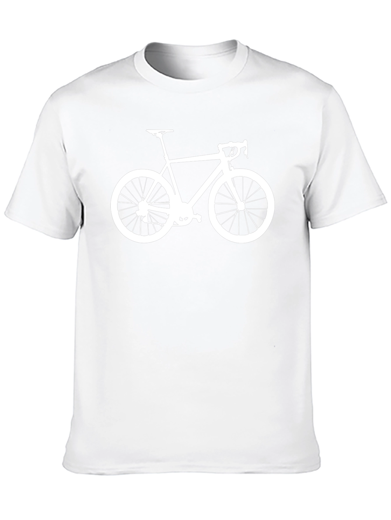 Mens Black Bike Graphic Tee - Cycling Enthusiast Shirt