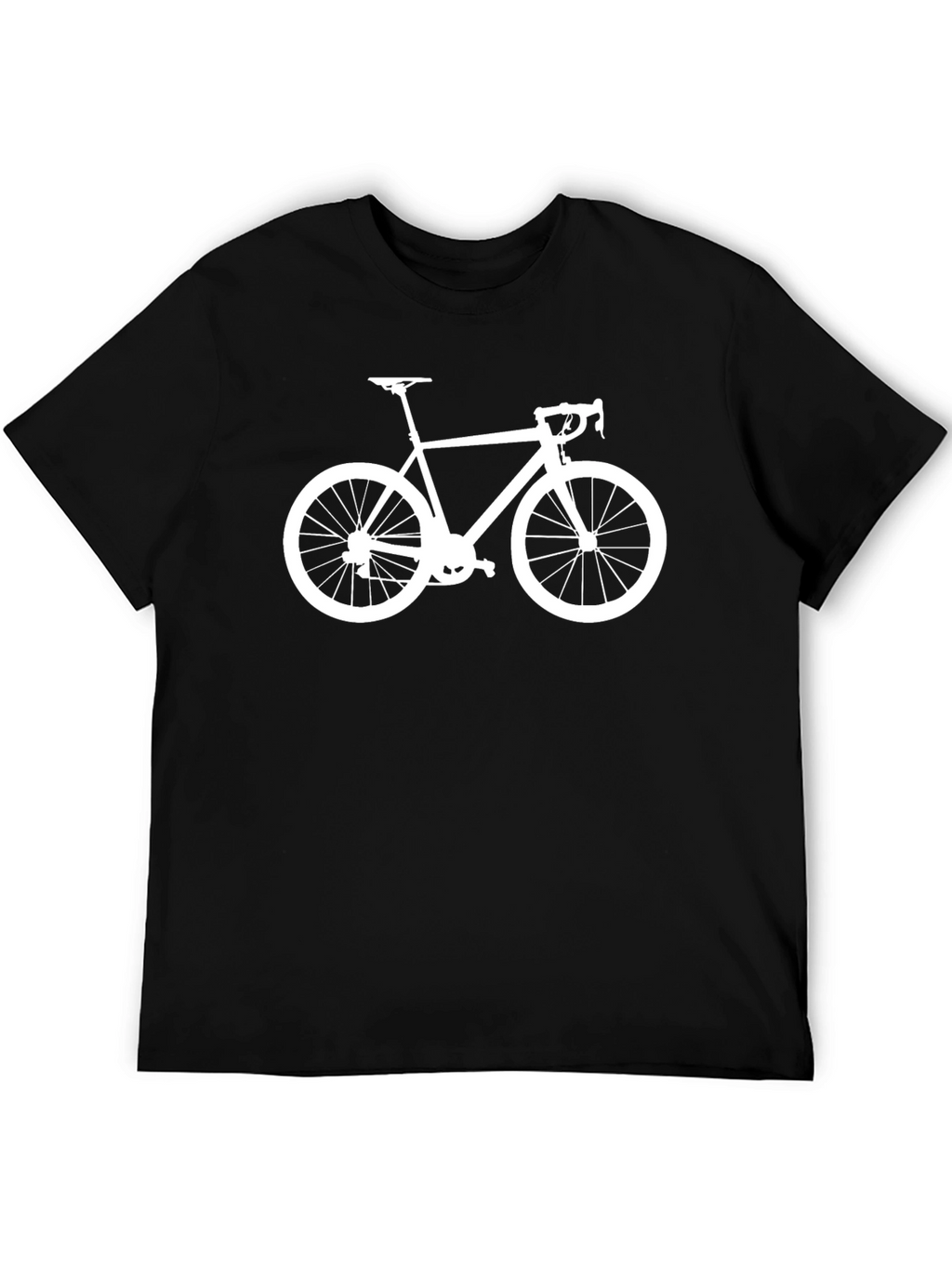 Mens Black Bike Graphic Tee - Cycling Enthusiast Shirt
