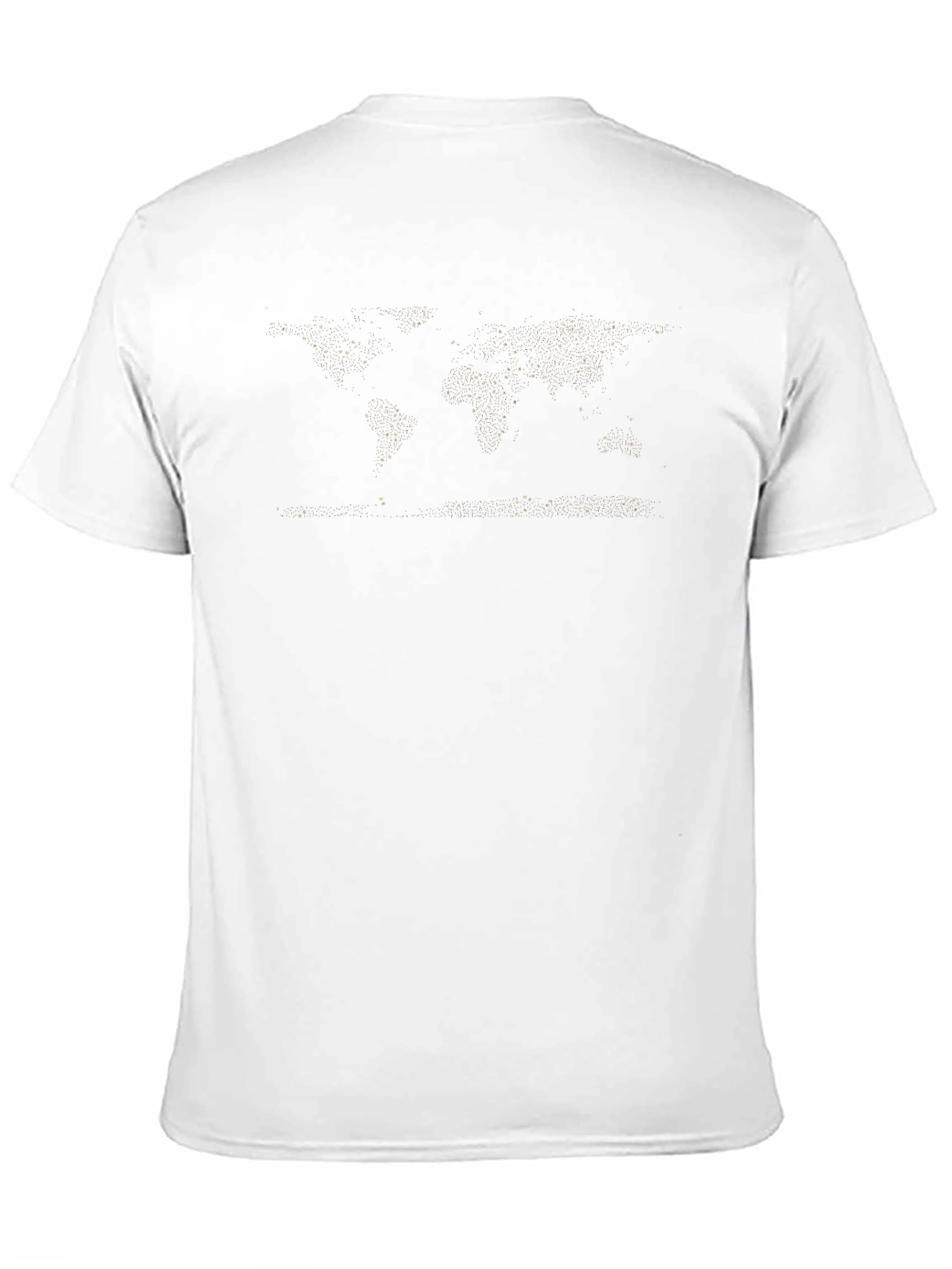 World Map Black T-Shirt