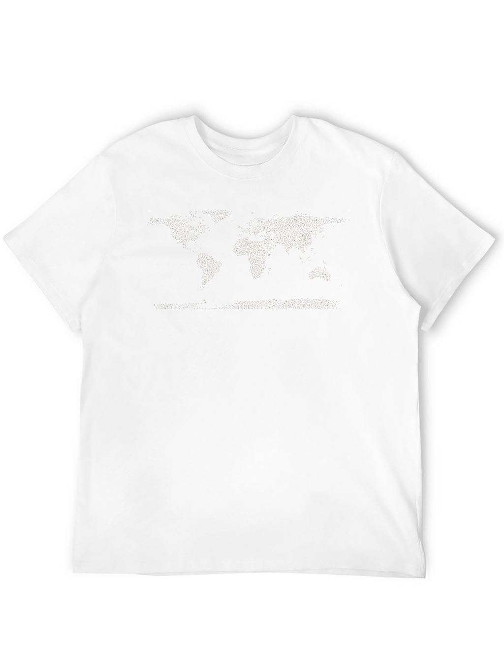 World Map Black T-Shirt