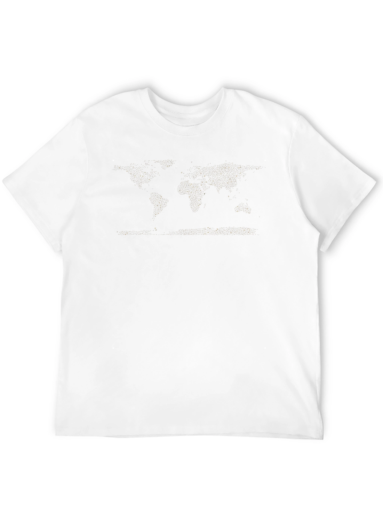 World Map Black T-Shirt