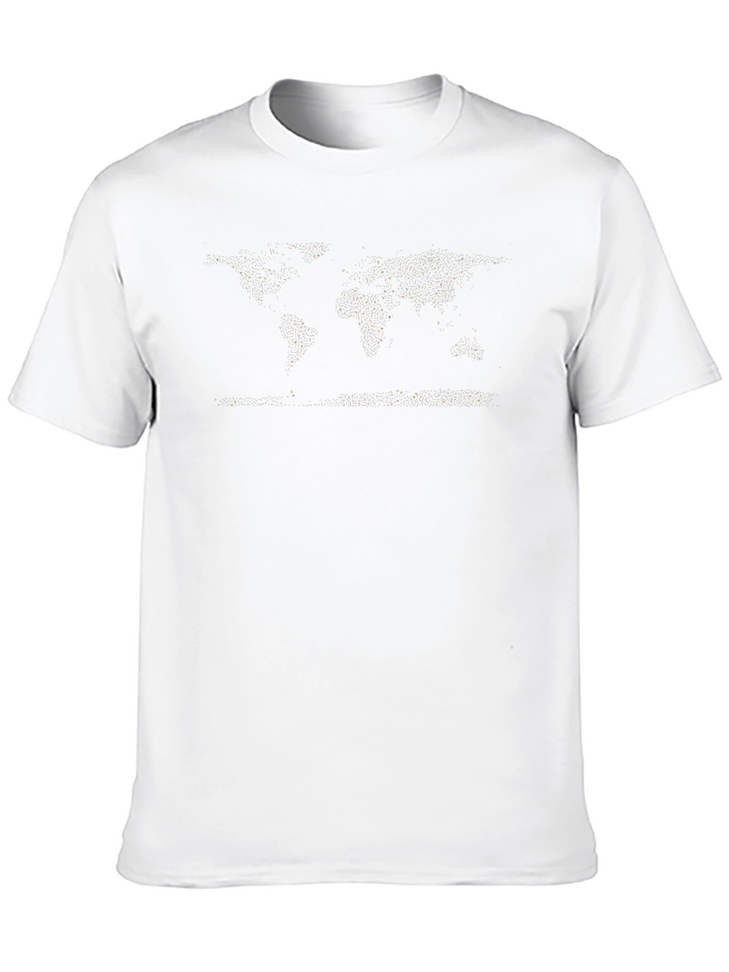 World Map Black T-Shirt