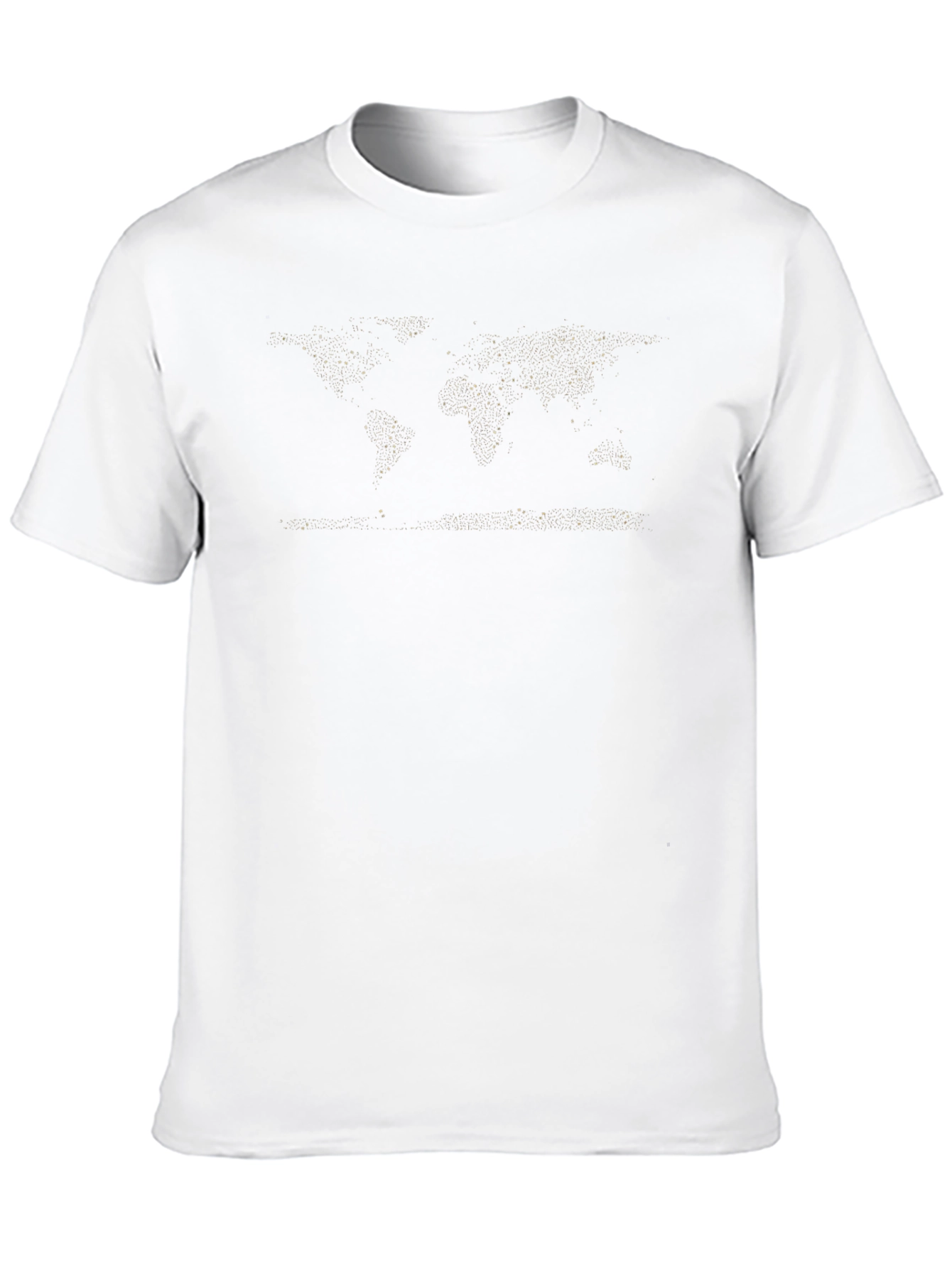 World Map Black T-Shirt