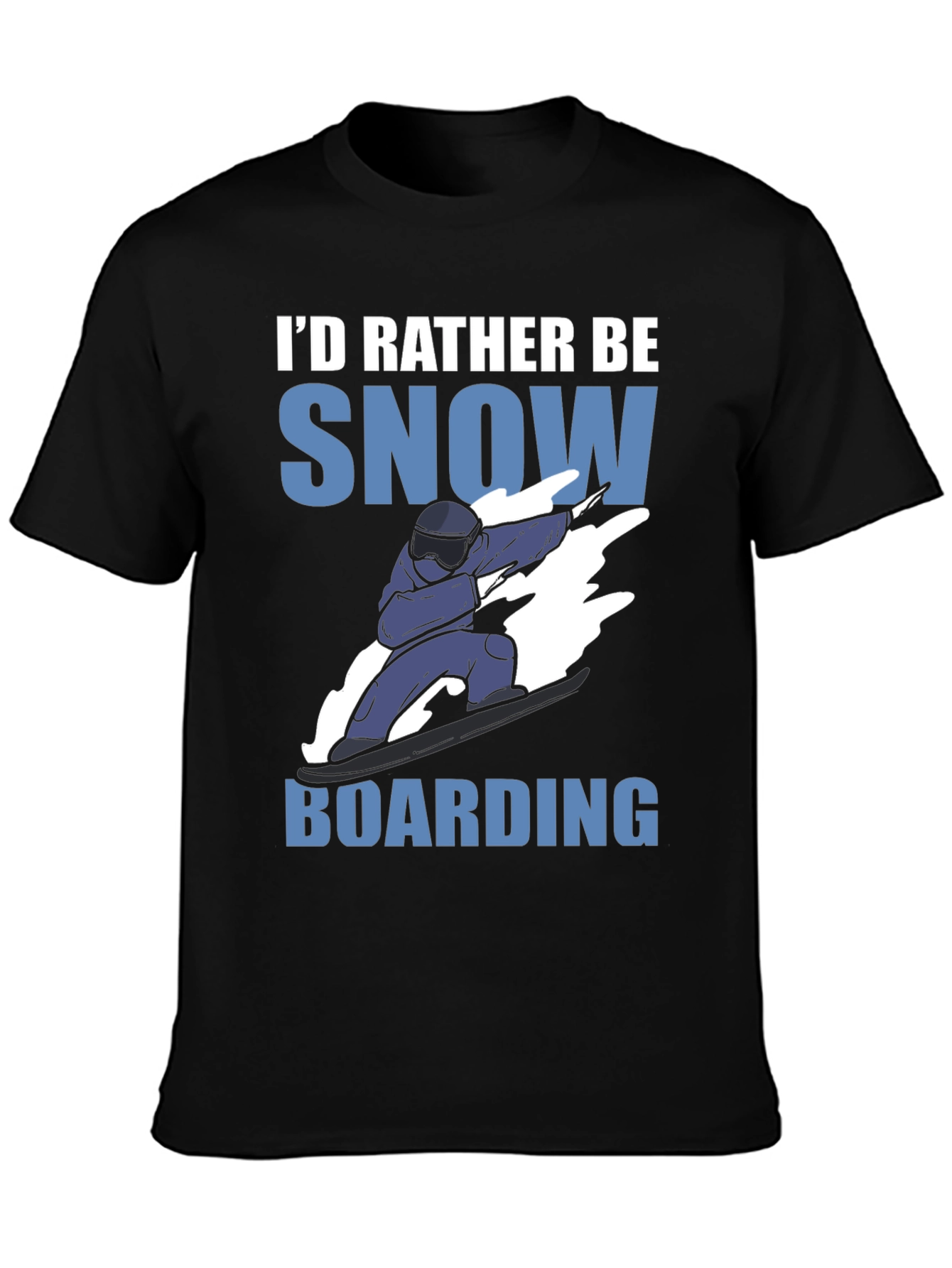 Id Rather Be Snowboarding Graphic Tee