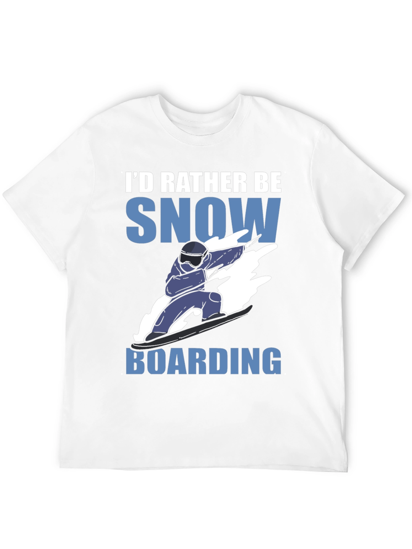 Id Rather Be Snowboarding Graphic Tee