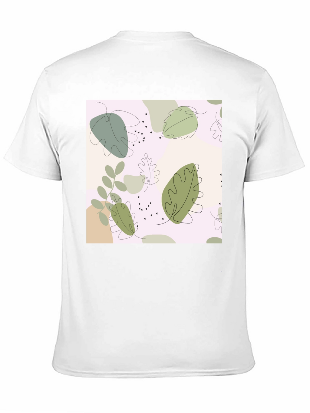 Botanical Print Black Tee