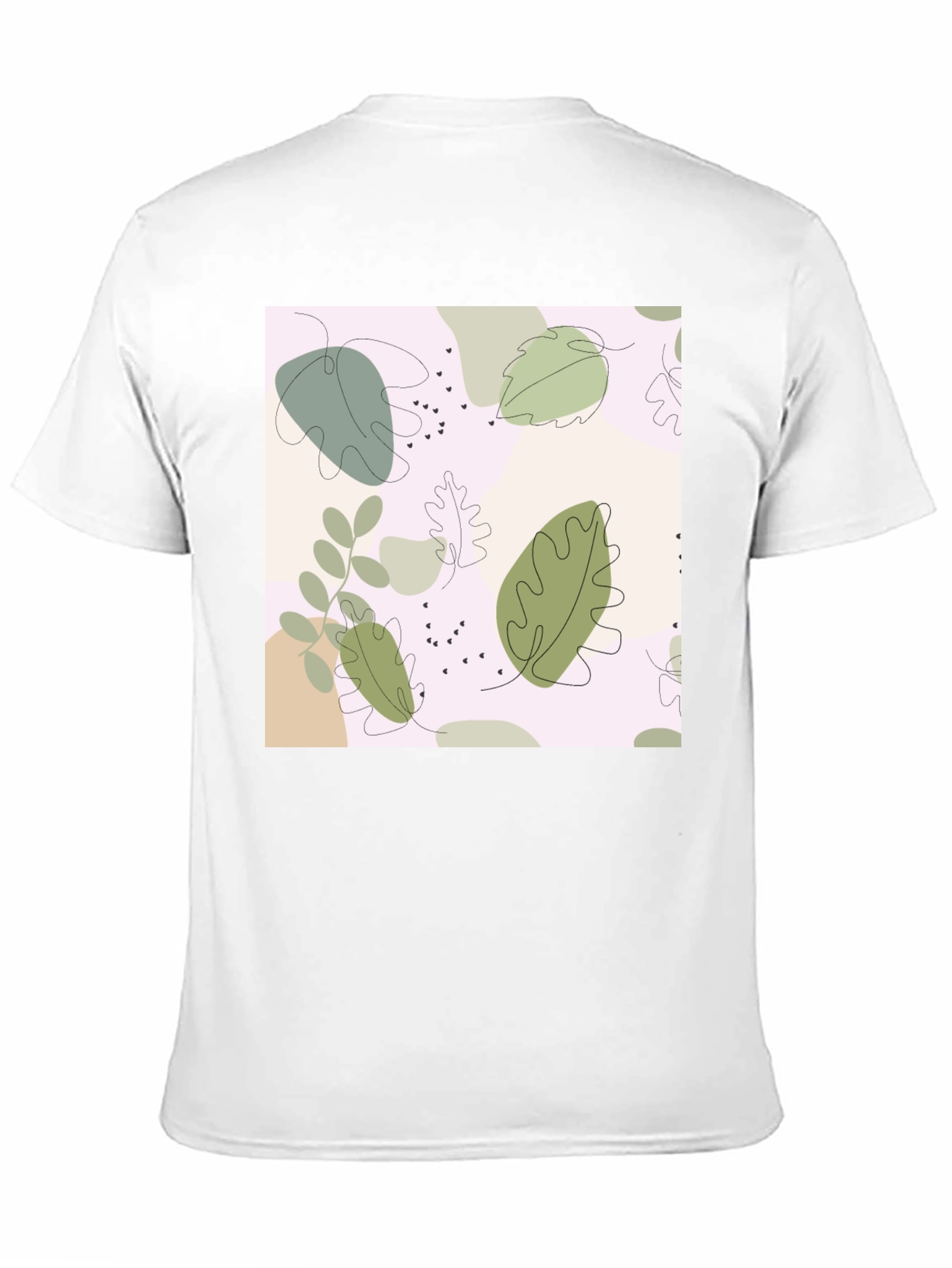 Botanical Print Black Tee