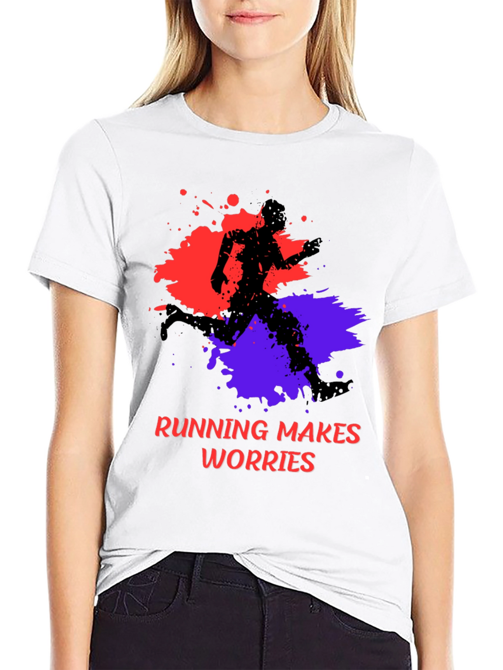 Running Makes Worries Disappear Tee