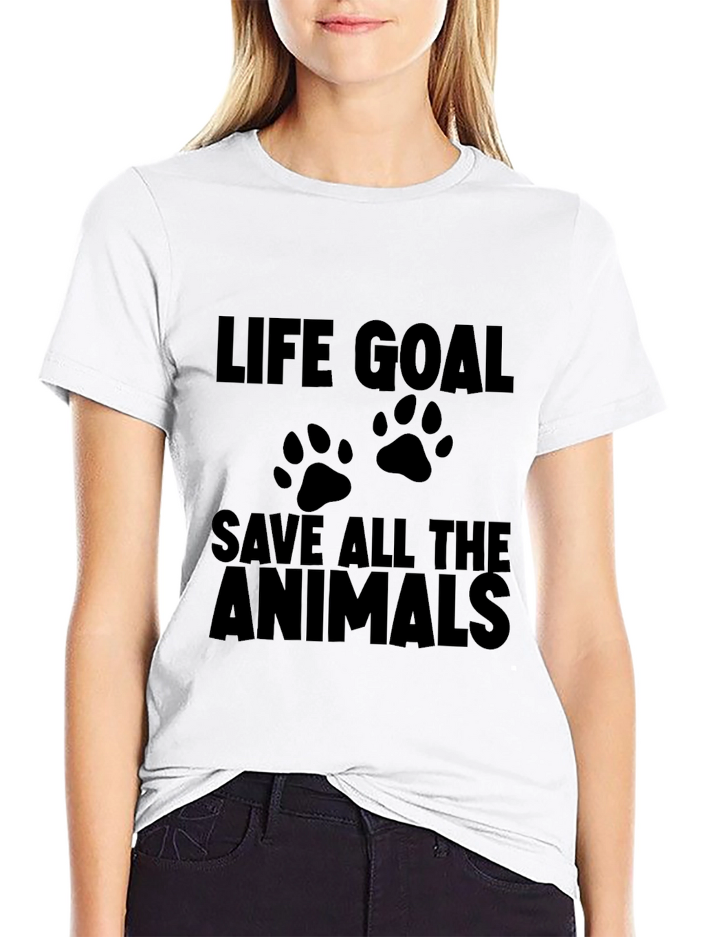 Life Goal Save All The Animals T-Shirt