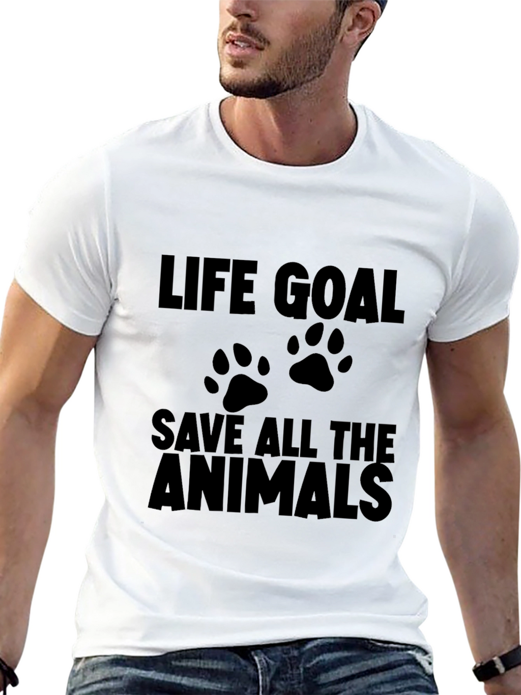 Life Goal Save All The Animals T-Shirt