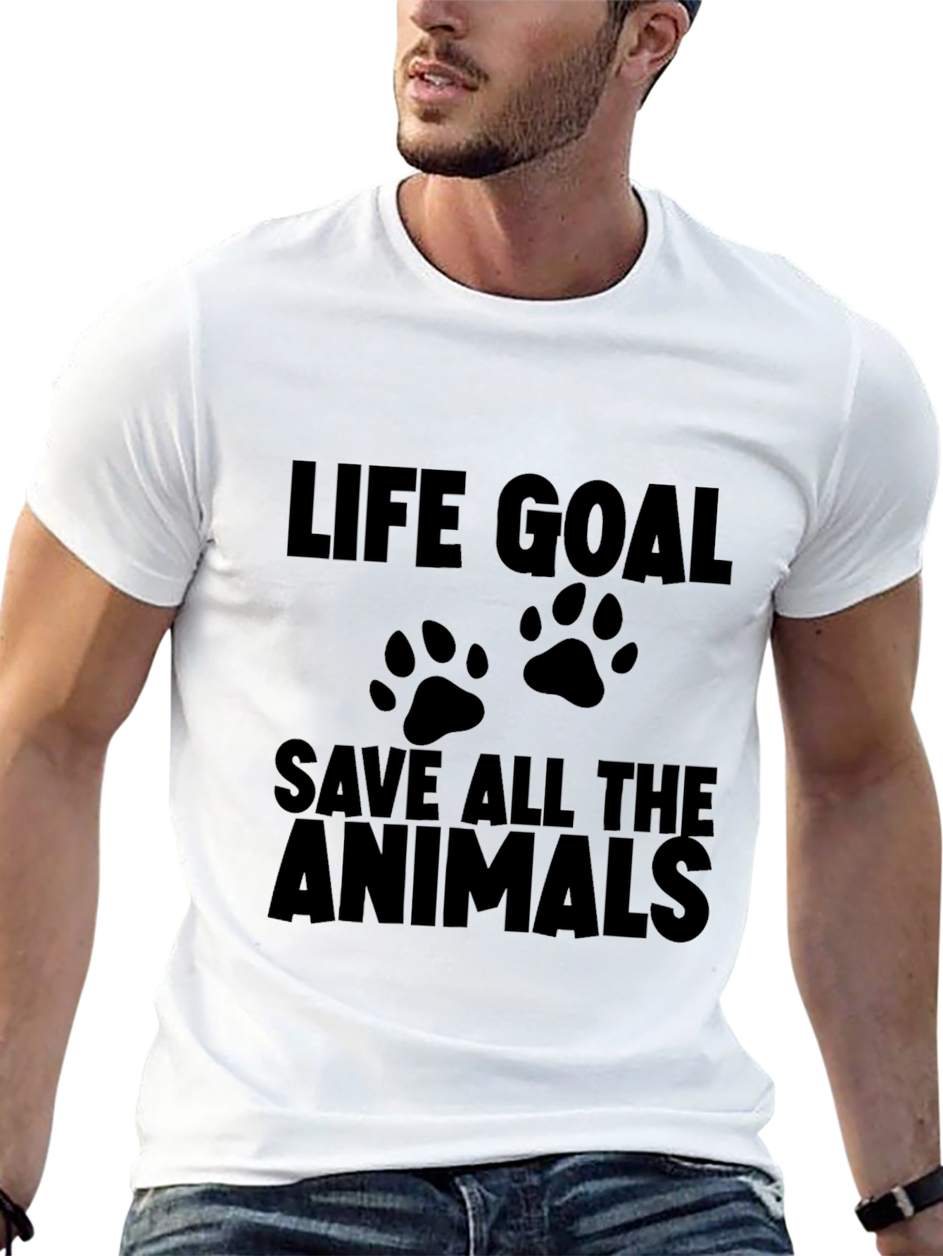 Life Goal Save All The Animals T-Shirt