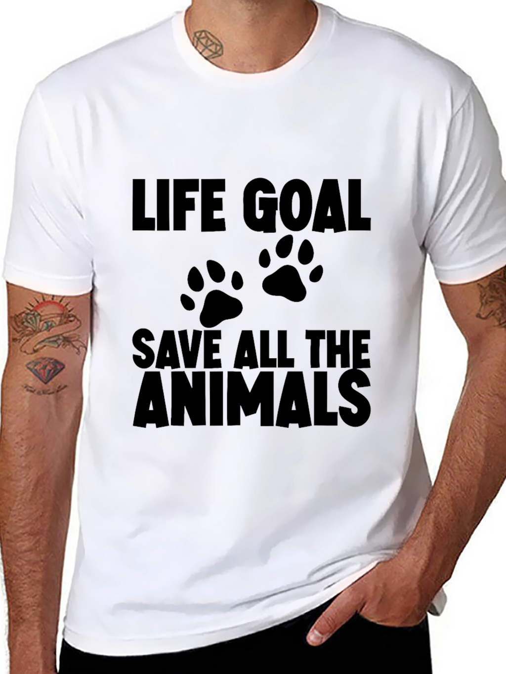 Life Goal Save All The Animals T-Shirt