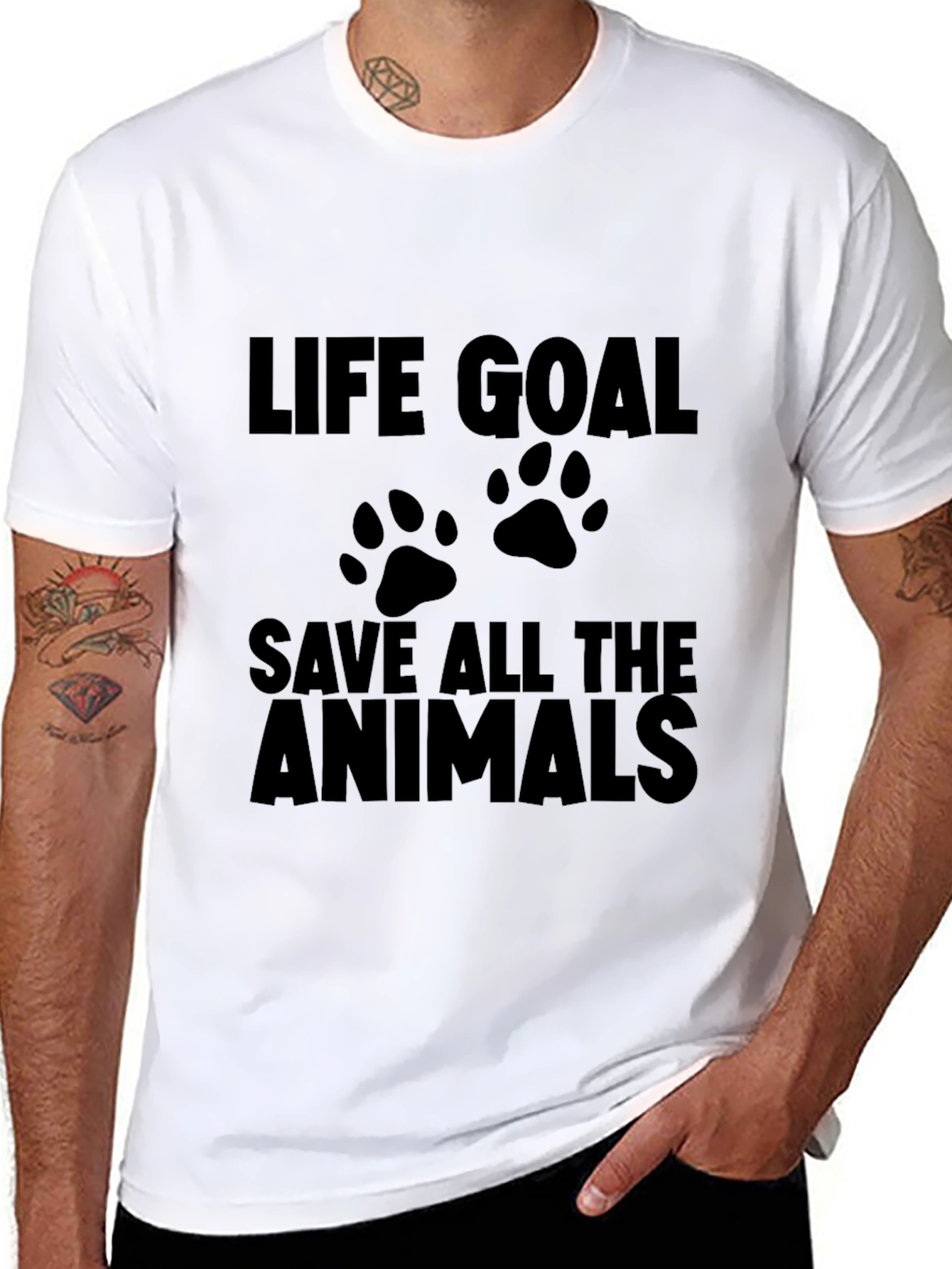 Life Goal Save All The Animals T-Shirt