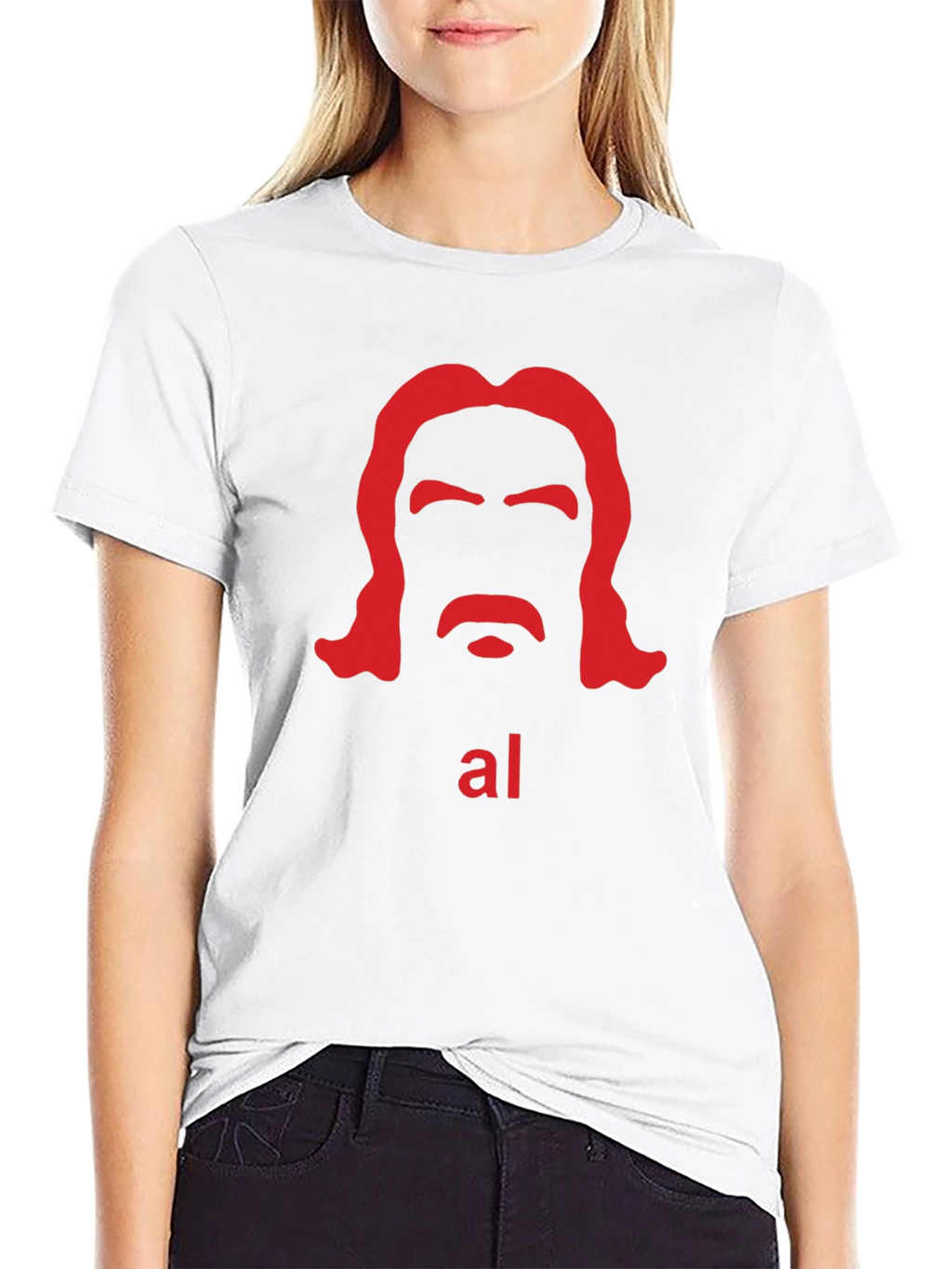 Weird Al Yankovic Silhouette T-Shirt - Black Cotton