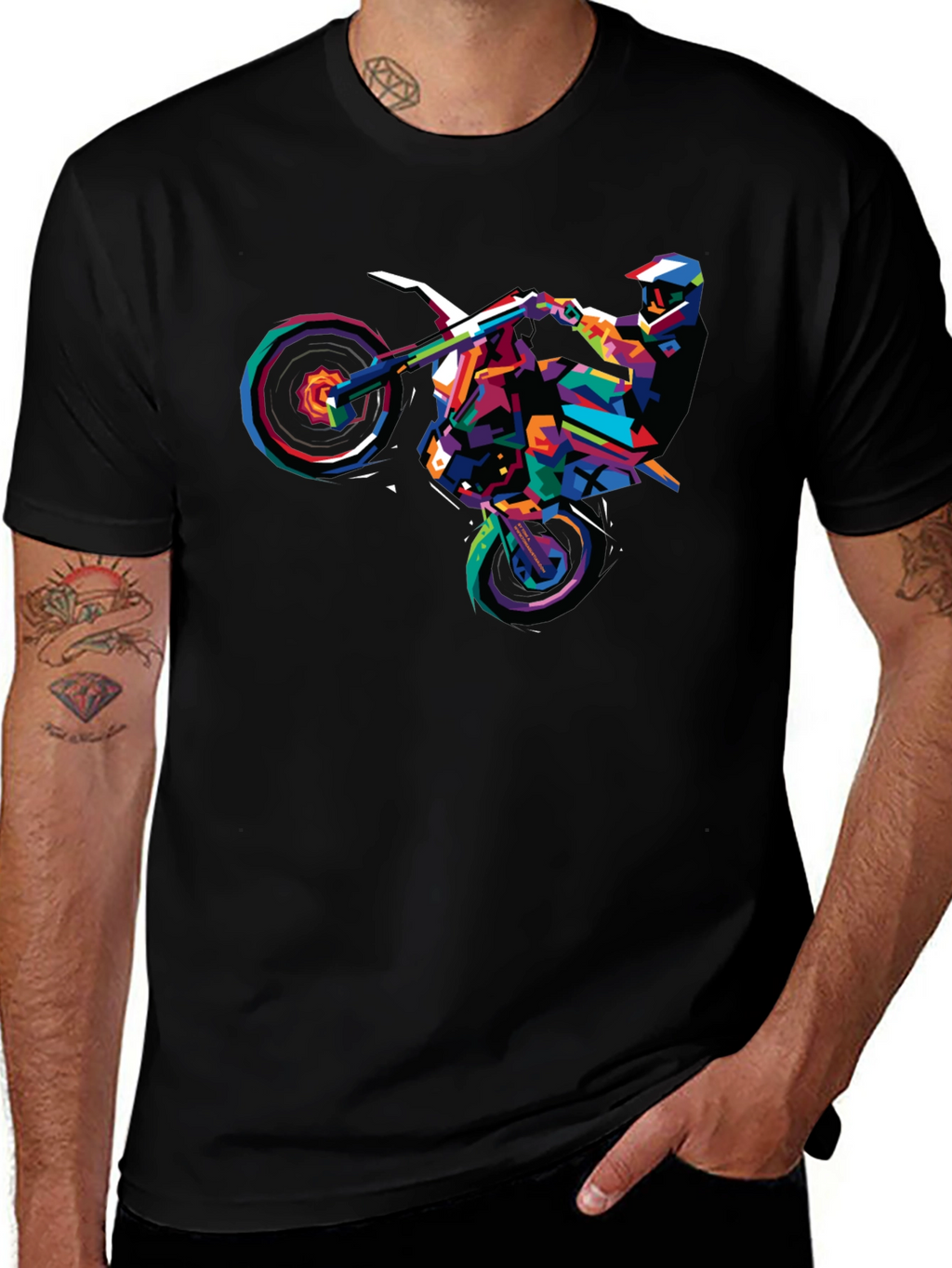 Colorful Motorcross T-Shirt