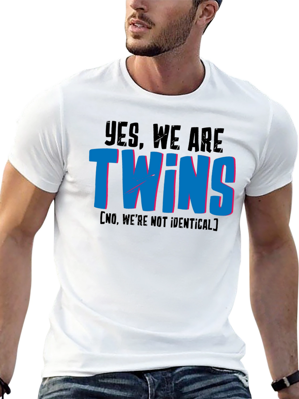 Funny Twins T-Shirt - Not Identical Twin Tee