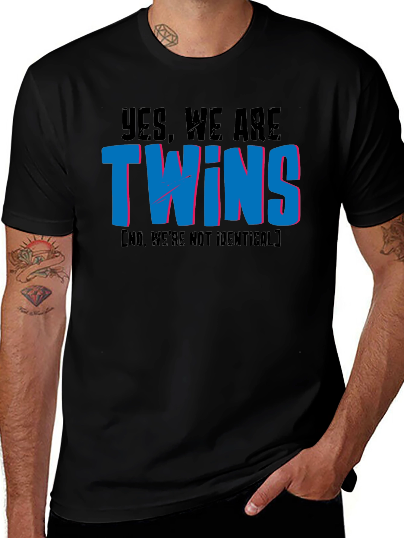 Funny Twins T-Shirt - Not Identical Twin Tee