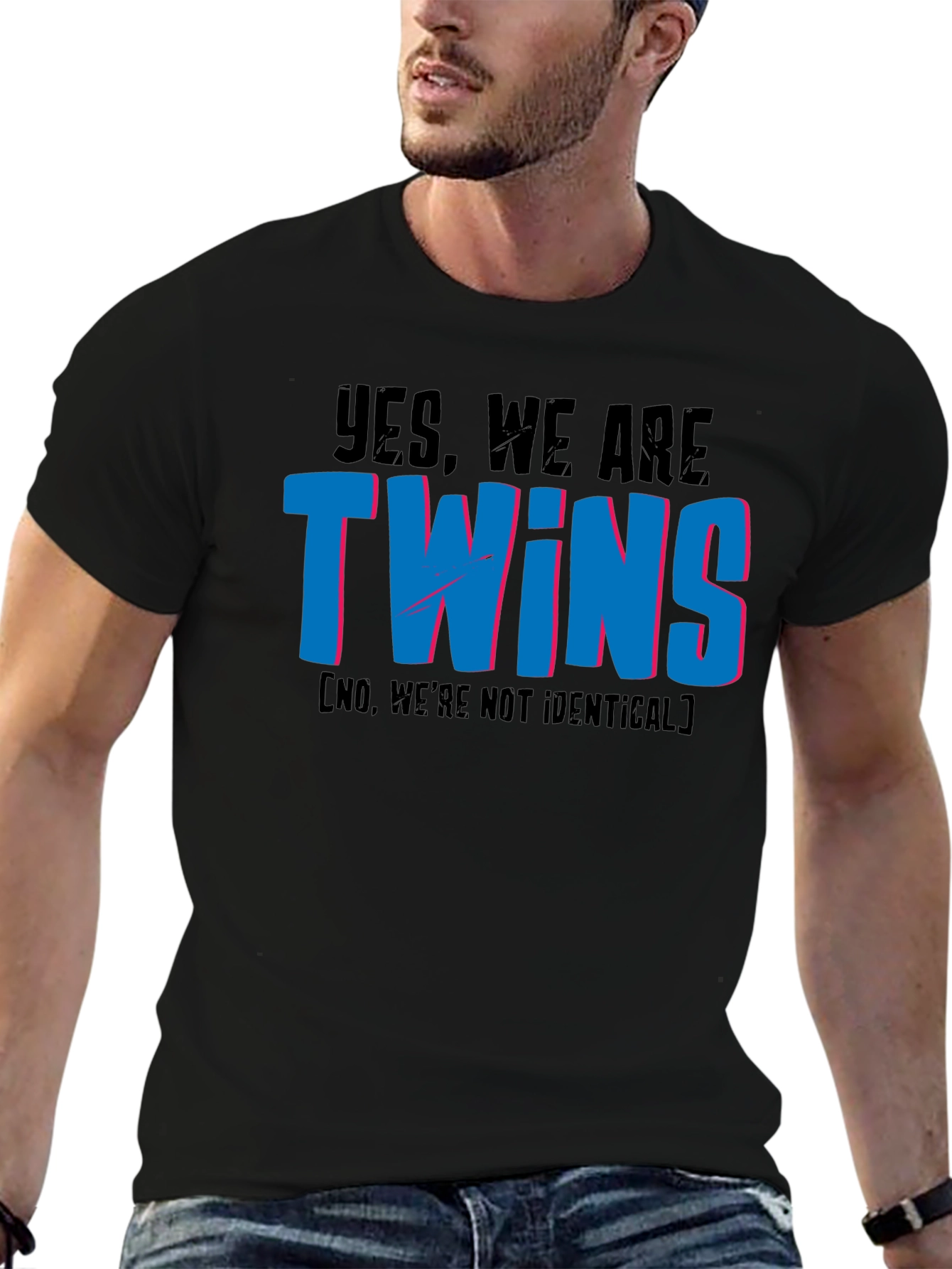 Funny Twins T-Shirt - Not Identical Twin Tee