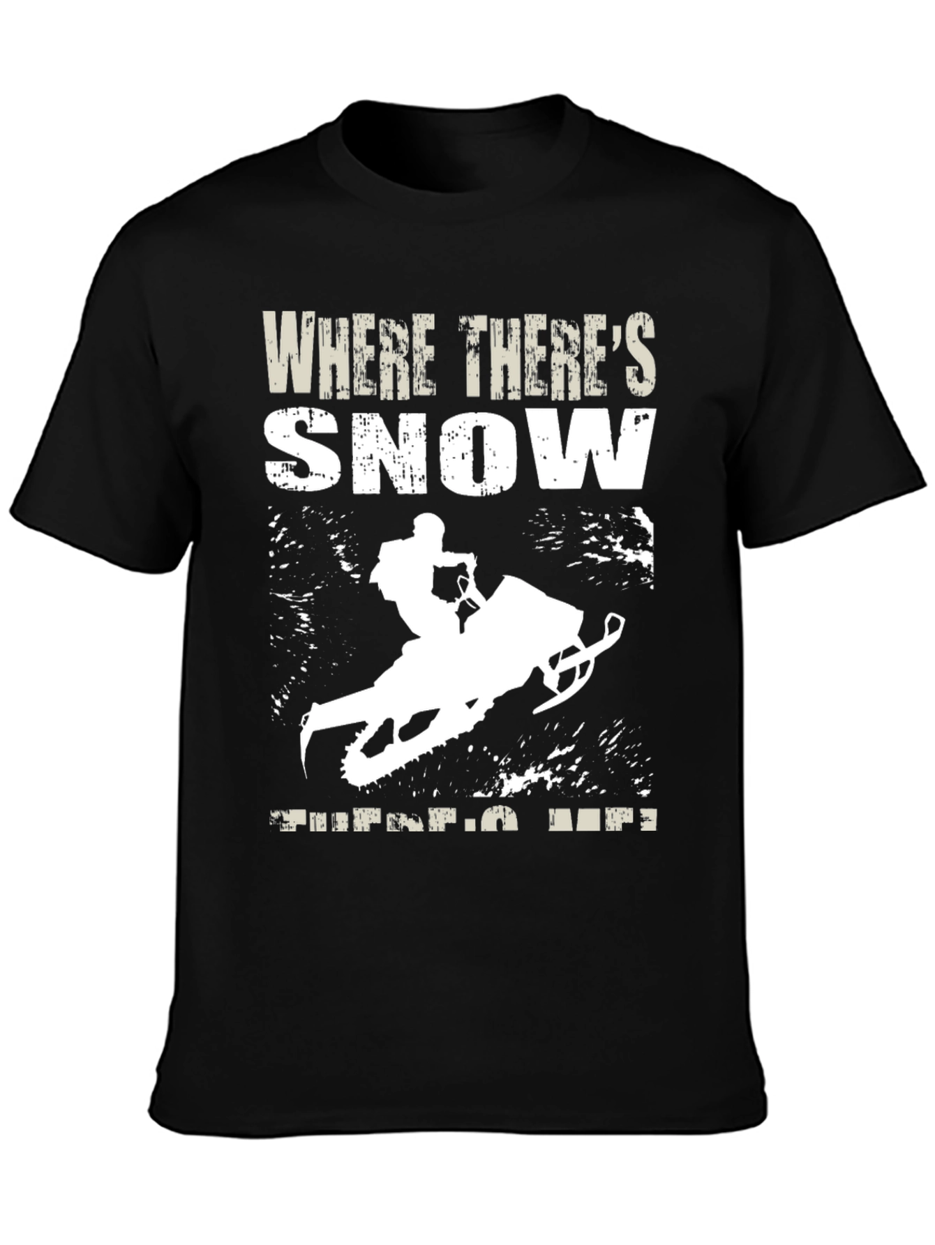 Snowmobile Graphic T-Shirt - Winter Adventure Apparel