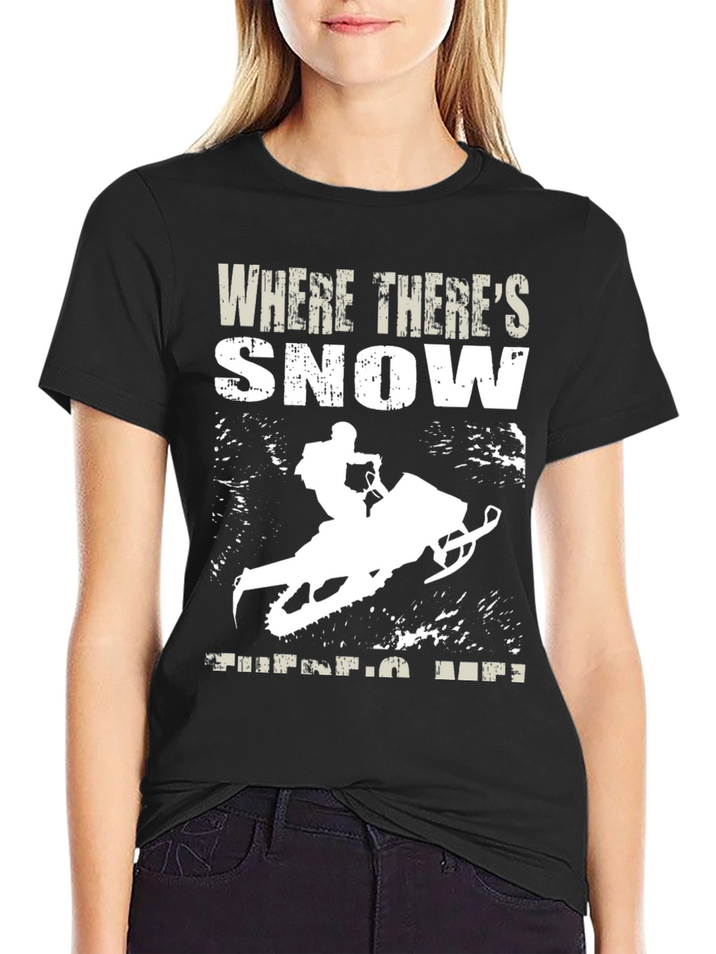 Snowmobile Graphic T-Shirt - Winter Adventure Apparel
