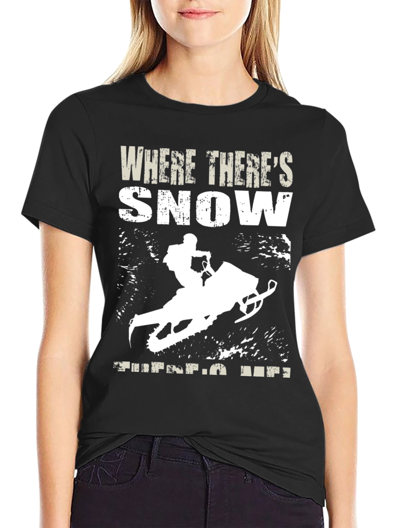 Snowmobile Graphic T-Shirt - Winter Adventure Apparel