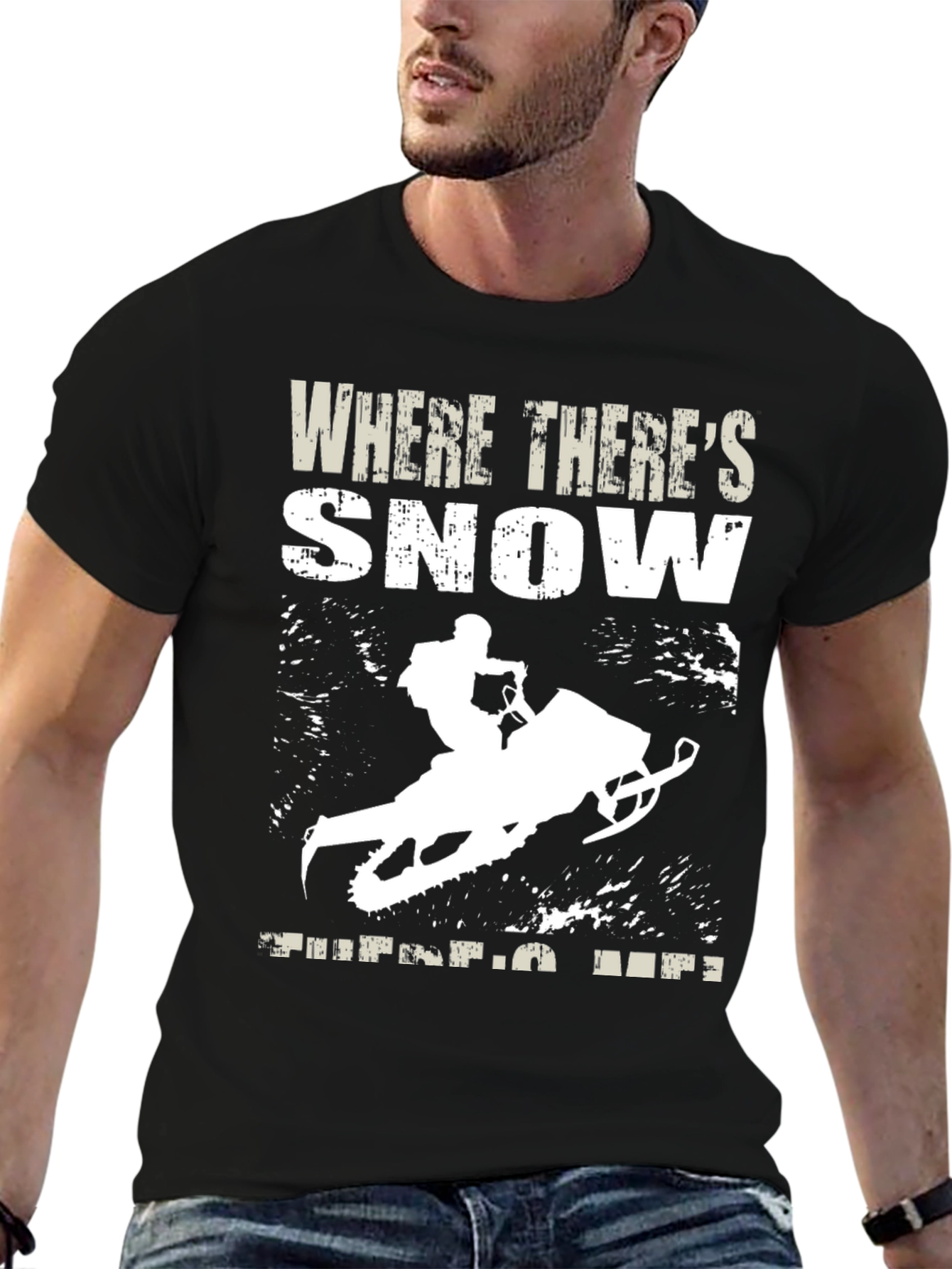 Snowmobile Graphic T-Shirt - Winter Adventure Apparel