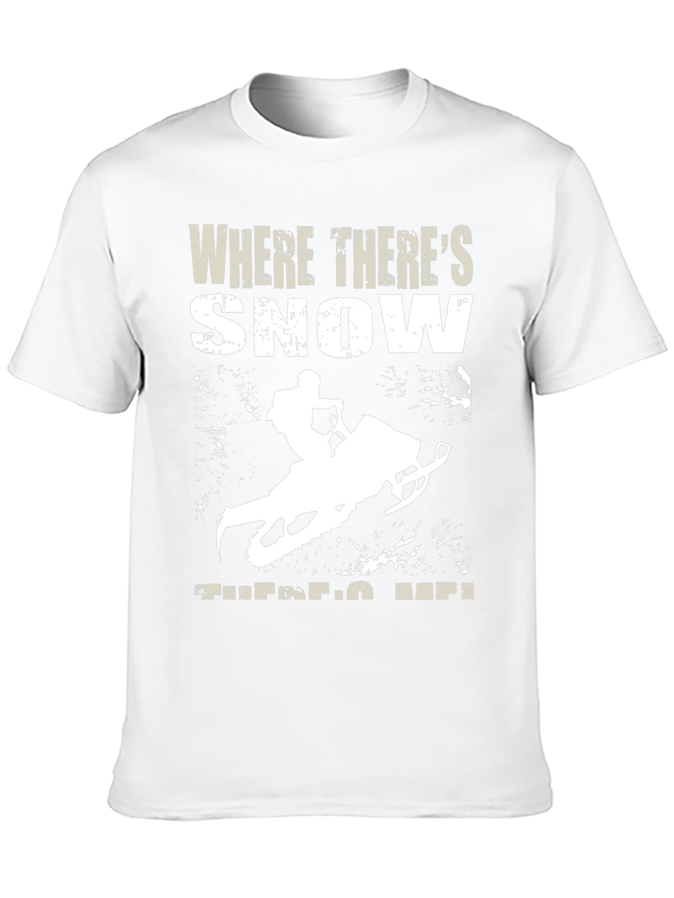 Snowmobile Graphic T-Shirt - Winter Adventure Apparel