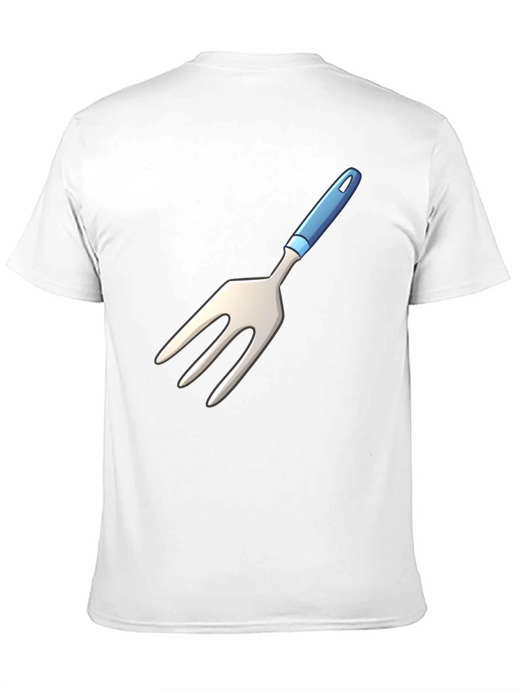 Novelty Fork Graphic Black T-Shirt