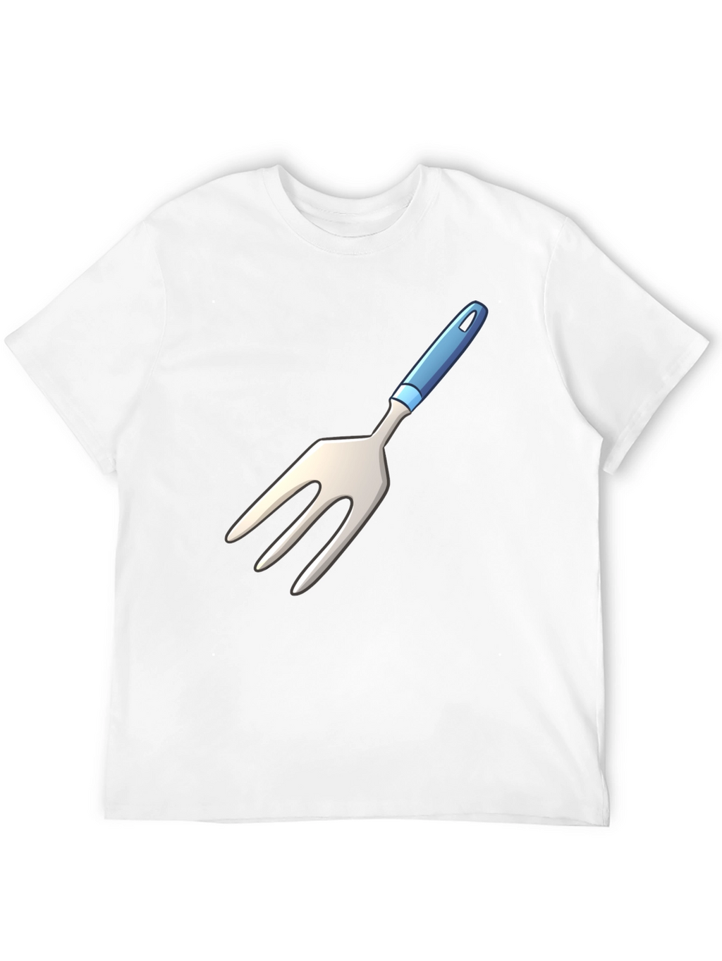 Novelty Fork Graphic Black T-Shirt