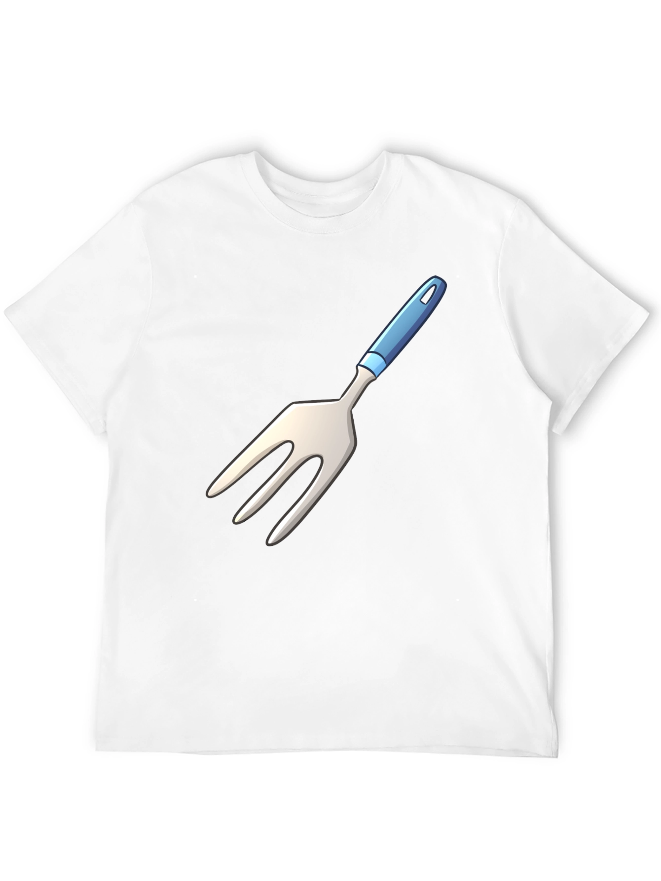 Novelty Fork Graphic Black T-Shirt