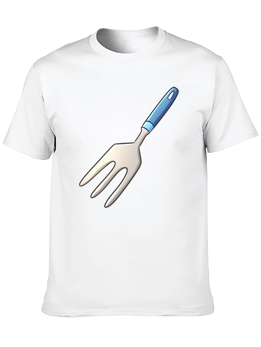 Novelty Fork Graphic Black T-Shirt