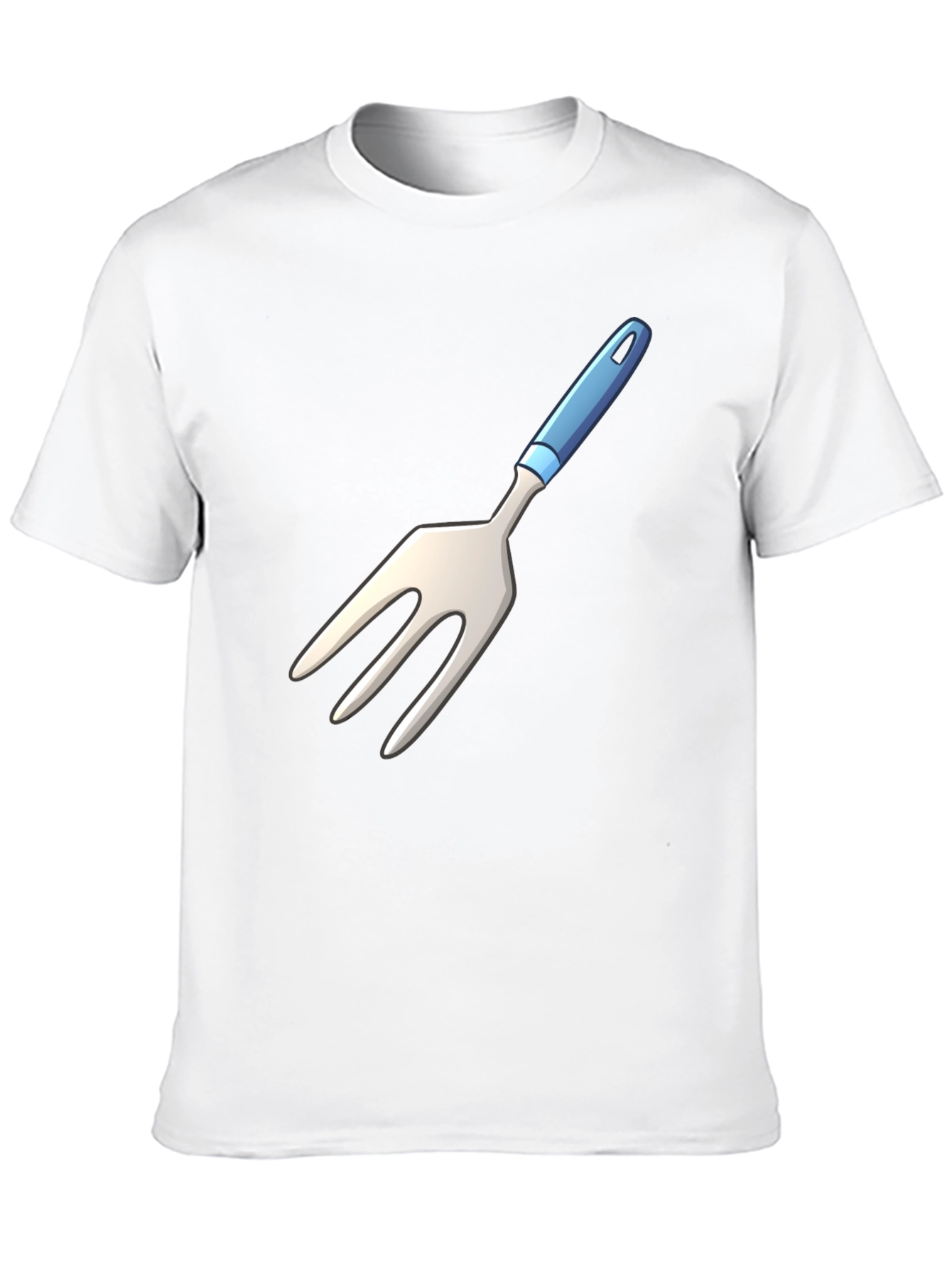 Novelty Fork Graphic Black T-Shirt